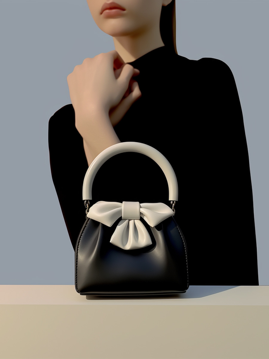 Stylish Mini Handbag with Bow Design for women